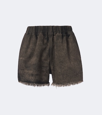 Distressed denim shorts | Rick Owens