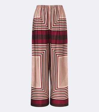 Bedruckte Palazzohose Jensen aus Satin | Faithfull
