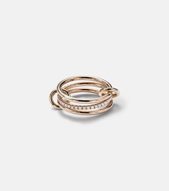 Anello Sonny Gold in oro rosa 18kt con diamanti | Spinelli Kilcollin