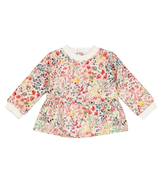 Baby floral cotton sweatshirt | Bonpoint
