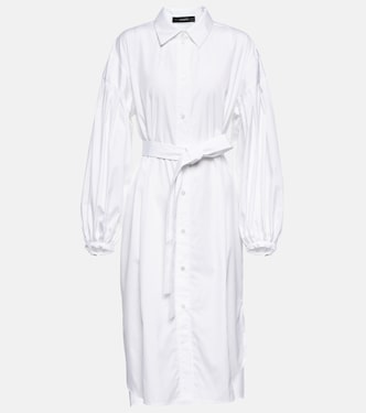 Cotton poplin midi dress | Joseph