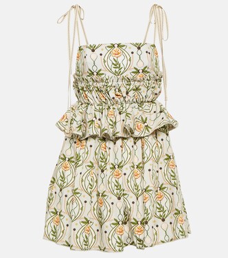 Robe Salvador Lunar imprimée en coton | Agua by Agua Bendita