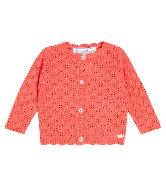 Baby open wool-blend cardigan | Tartine et Chocolat
