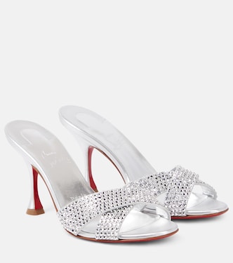 Mariza Is Back embellished leather mules | Christian Louboutin