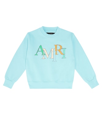Logo cotton terry sweatshirt | Amiri Kids