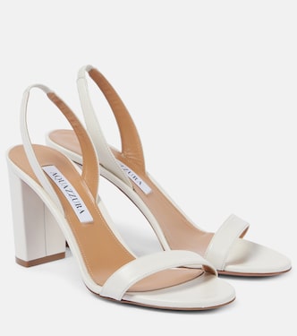 So Nude 85 leather slingback sandals | Aquazzura