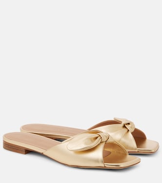 Vargas 10 metallic leather mules | Malone Souliers
