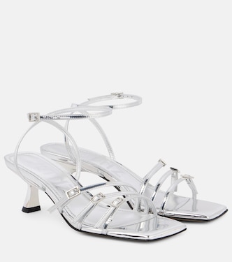 Teresa 60 metallic leather sandals | Souliers Martinez