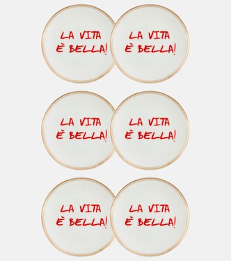 La Vita È Bella set of 6 plates | Bitossi