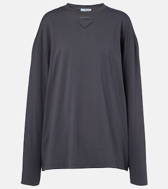 Oversize-Top aus Baumwolle | Prada