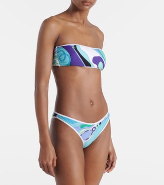 Orchidee printed bikini bottoms in green - Pucci | Mytheresa