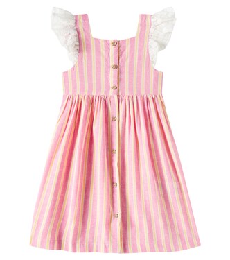 Moonie striped cotton and linen dress | Louise Misha