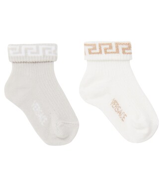 Baby La Greca Set of 2 socks | Versace Kids