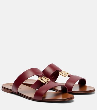 DG leather slides | Dolce&Gabbana