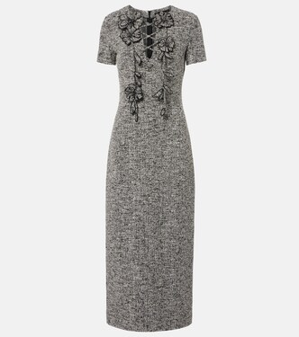 Midikleid aus Tweed | Oscar de la Renta