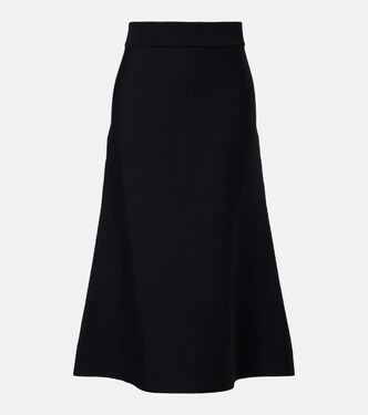 Sharp Ambition wool-blend midi skirt | Dorothee Schumacher