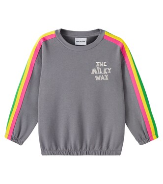Embroidered cotton jersey sweatshirt | Mini Rodini