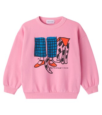 Dog Friendship cotton fleece sweatshirt | Bobo Choses