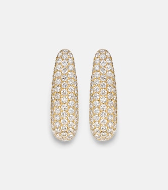 Orecchini Claire Petite in oro 18kt con diamanti | Anita Ko