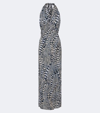 Enigma silk georgette halterneck top | Johanna Ortiz