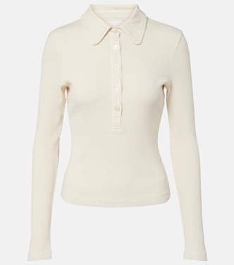 Brea ribbed-knit jersey polo shirt | Citizens of Humanity
