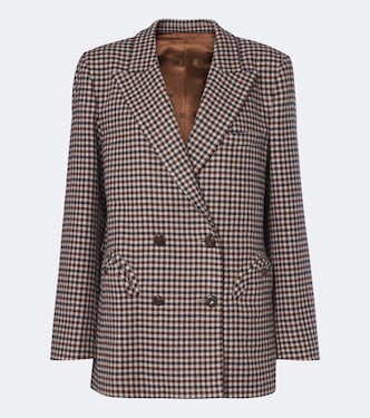 Everynight checked wool and cashmere blazer | Blazé Milano