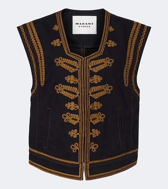 Edmee embroidered denim vest | Marant Etoile