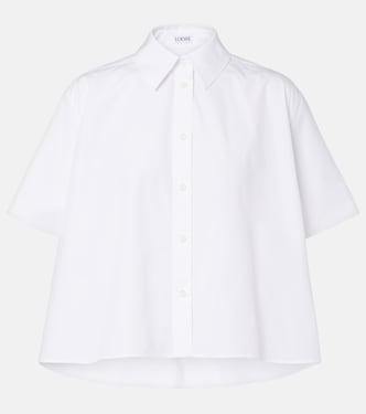 Camicia Double L in popeline di cotone | Loewe
