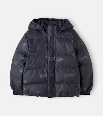 Shoore printed puffer jacket | Wheat
