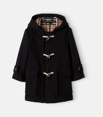 Hooded wool-blend coat | Burberry Kids