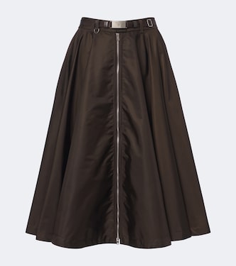 Re-Nylon belted midi skirt | Prada