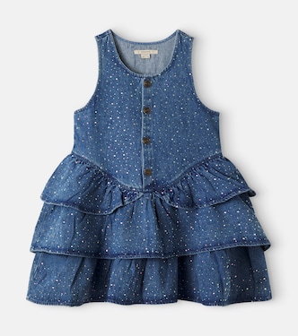 Elba embellished tiered denim dress | Konges Sløjd