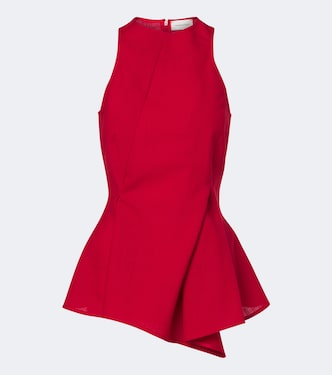 Asymmetric virgin wool top | Magda Butrym
