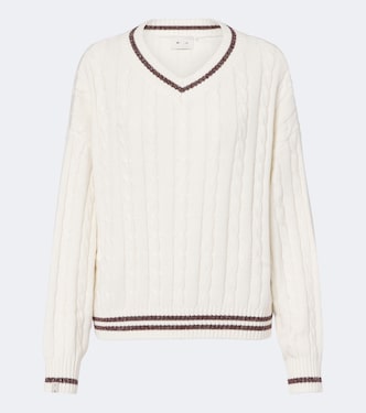 Millie cable-knit cotton sweater | The Upside