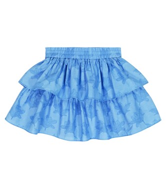 Jupe en jacquard de coton mélangé | Brunello Cucinelli Kids