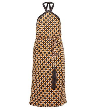 Robe midi en cuir | Dodo Bar Or