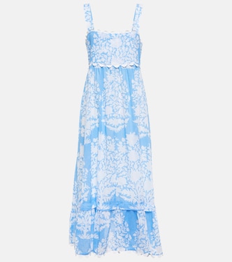 Robe midi imprimée en coton | Juliet Dunn