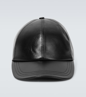 Leather baseball cap | Prada