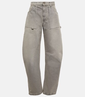 Effie high-rise barrel-leg jeans | The Attico