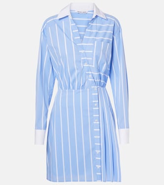 Poppe striped cotton-blend shirt dress | Veronica Beard