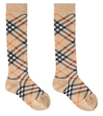 Calcetines de algodón con Burberry Check | Burberry Kids