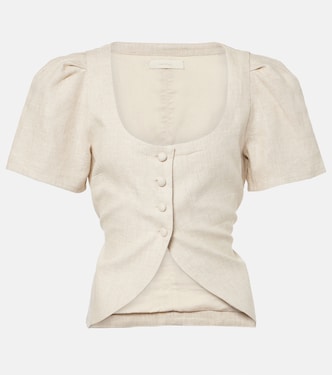 Emma linen top | Faithfull