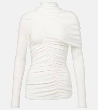 Draped cotton blouse | Magda Butrym