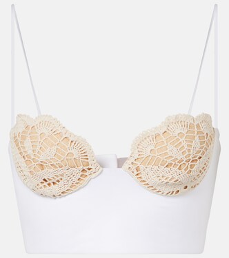 Crochet cotton bustier top | Magda Butrym