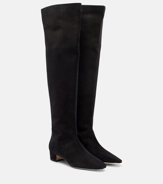 Overknee-Stiefel Gore aus Veloursleder | Manolo Blahnik