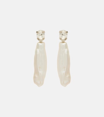 Ohrringe mit Süßwasserperlen und Kristallen | Simone Rocha