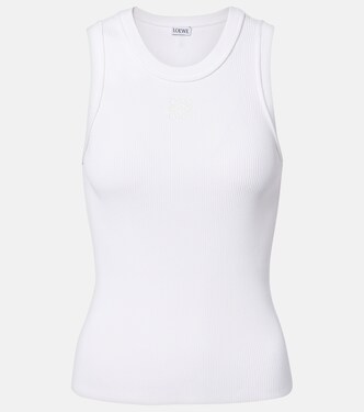 Anagram ribbed-knit tank top | Loewe