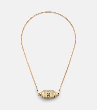 Collar con colgante Good Things de oro de 18 ct con esmeraldas | Marie Lichtenberg