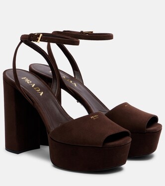 115 suede platform sandals | Prada