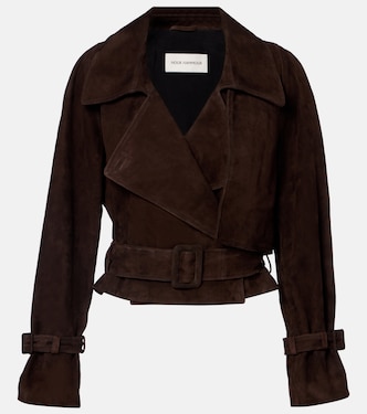 Hatti cropped suede jacket | Nour Hammour